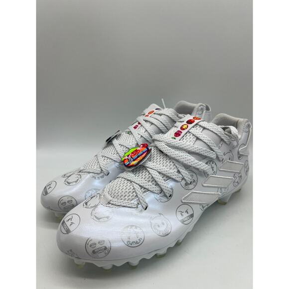 Adidas Freak 22 Big Mood Football Cleats White Silver Emoji GX7983 Size 10 New - Picture 9 of 16